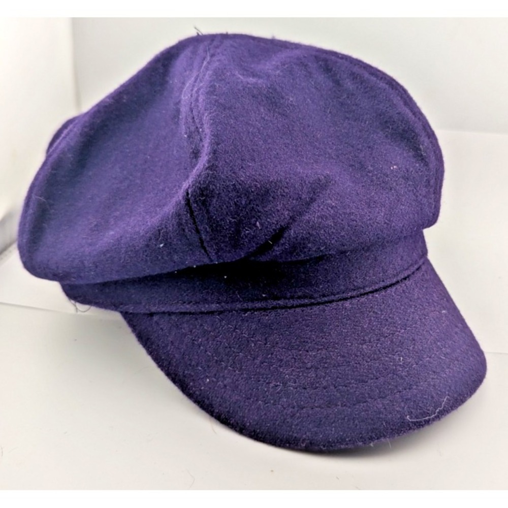 Vintage Newsboy Cap by Setmar of New York purple y2k Adjustable Wool Blend City